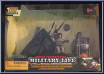 Military Life (Tent / 2 Soldiers) from World Peacekeepers - Basic Series manufactured by M&C Toy Centre [Front]
