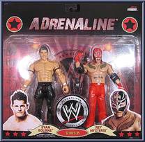 Evan Bourne / Rey Mysterio from WWE Adrenaline - Series 35 manufactured by Jakks Pacific [Front]