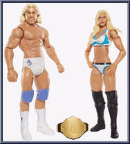 Charlotte & Ric Flair from WWE Battle Packs - Series 41 manufactured by Mattel [Loose]