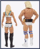 Charlotte & Ric Flair from WWE Battle Packs - Series 41 manufactured by Mattel [Loose]