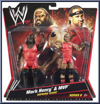 Mark Henry & MVP (Supreme Teams) from WWE Battle Packs - Series  6 manufactured by Mattel [Front]