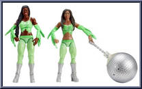 Naomi & Cameron from WWE Battle Packs - Series 24 manufactured by Mattel [Loose]