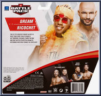 Ricochet / Velveteen Dream from WWE Battle Packs - Series 65 manufactured by Mattel [Back]