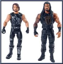 AJ Styles & Roman Reigns from WWE Battle Packs - Series 45 manufactured by Mattel [Loose]