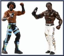 Xavier Woods & R-Truth from WWE Battle Packs - Series 30 manufactured by Mattel [Loose]