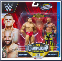 Gunther vs Ricochet from WWE Championship Showdown - Series 13 manufactured by Mattel [Front]