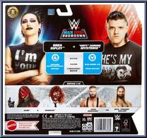 Rhea Ripley & Dirty Dominik Mysterio from WWE Championship Showdown - Series 18 manufactured by Mattel [Back]