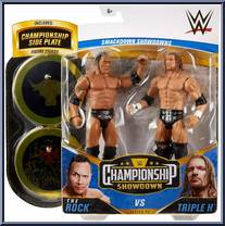 Rock vs Triple H from WWE Championship Showdown - Series  3 manufactured by Mattel [Front]