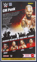 CM Punk from WWE Elite Collection - From the WWE Vault - Series 3 manufactured by Mattel [Back]