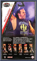 Matt Hardy from WWE Elite Collection - Series  58 manufactured by Mattel [Back]