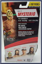 Rey Mysterio from WWE Elite Collection - Top Picks - 2021 manufactured by Mattel [Back]