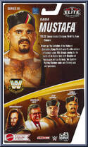 Kama Mustafa from WWE Elite Collection - Legends - Series 19 manufactured by Mattel [Back]