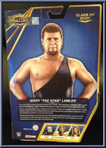 Jerry "The King" Lawler from WWE Elite Hall of Fame - Series 4 manufactured by Mattel [Back]