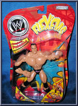 Rock from WWE Flex 'Ems - Series  1 manufactured by Jakks Pacific [Front]