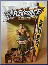 John Cena (Hook Throwin') from WWE Flex Force - Lightning manufactured by Mattel [Front]