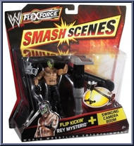 Rey Mysterio (Flip Kickin') from WWE Flex Force - Smash Scenes manufactured by Mattel [Front]