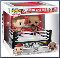 John Cena and The Rock (Ring) from WWE - Pop! Sets manufactured by Funko [Front]
