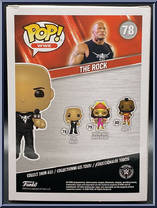 Rock (Black Shirt) from WWE - Pop! Vinyl Figures manufactured by Funko [Back]