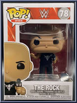 Rock (Black Shirt) from WWE - Pop! Vinyl Figures manufactured by Funko [Front]