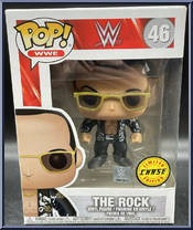 Rock (Black Shirt) from WWE - Pop! Vinyl Figures manufactured by Funko [Front]
