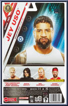 Jey Uso from WWE - Series 153 manufactured by Mattel [Back]