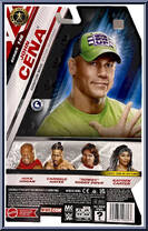 John Cena (Translucent) (Chase) from WWE - Series 148 manufactured by Mattel [Back]