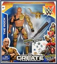 Rock from WWE - Create a Superstar manufactured by Mattel [Front]