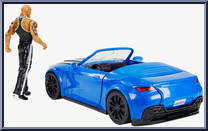 Slam-Mobile (with Rock) from WWE - Wrekkin' manufactured by Mattel [Loose]