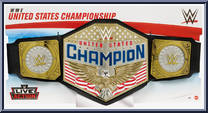 United States Championship (Live Action) from WWE - Belts manufactured by Mattel [Front]