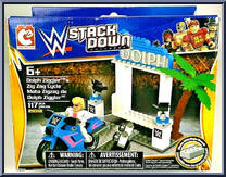 Dolph Ziggler’s Zig Zag Cycle from WWE Stack Down - Basic Series manufactured by Bridge Direct [Front]