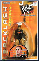Rock from WWF Backlash - Series 5 manufactured by Jakks Pacific [Front]