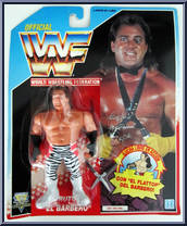 Brutus "The Barber" Beefcake from WWF - Series  3 manufactured by Hasbro [Spanish Card]