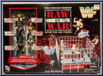 Raw is War (Ring / 6 Figures) from WWF - Minis manufactured by Jakks Pacific [Front]