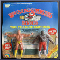 Hulk Hogan / Junkyard Dog from WWF - Bendies - Tag Team Champions manufactured by LJN [Front]