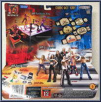 Vince McMahon vs Ric Flair from WWF Titan Tron Live - Ringside Rivals - Series 4 manufactured by Jakks Pacific [Back]
