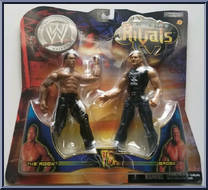 Rock vs Brock from WWF Titan Tron Live - Ringside Rivals - Series 7 manufactured by Jakks Pacific [Front]