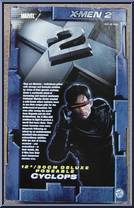 Cyclops from X2:  X-Men United - Deluxe Poseable manufactured by Toy Biz [Back]