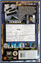 Iceman (Super-Poseable) from X2:  X-Men United - Series 2 manufactured by Toy Biz [Back]