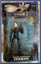 Iceman (Super-Poseable) from X2:  X-Men United - Series 2 manufactured by Toy Biz [Front]