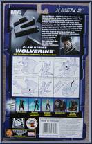 Wolverine (Claw Strike) from X2:  X-Men United - Series 2 manufactured by Toy Biz [Back]