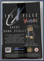 Agent Dana Scully from X-Files - Vinimates manufactured by Diamond Select [Back]