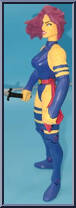 Psylocke from X-Men - Classics - Light Up Weapons manufactured by Toy Biz [Loose]