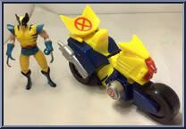 Wolf Cycle (with Wolverine) from X-Men - Vehicles manufactured by Toy Biz [Loose]