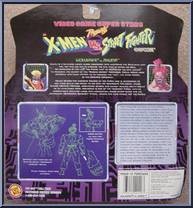 Wolverine vs. Akuma from X-Men - vs Street Fighter - Series 1 manufactured by Toy Biz [Back]