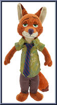 Nick Wilde from Zootopia - Plush manufactured by Tomy [Loose]