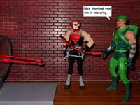 Target Practice Comic Strip Panel #1