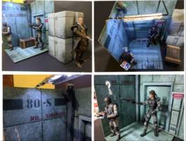 Metal Gear Solid Mini Diorama/ Display Base (Metal Gear Solid) Custom Diorama / Playset