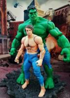 Movie Hulk comic style repaint (Marvel Legends) Custom Action Figure