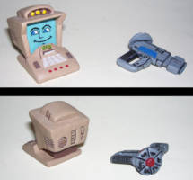 Baxter "The Fly" Stockman (NECA '87 Cartoon Style) (Teenage Mutant Ninja Turtles) Custom Action Figure [Accessories: an Apple II and a Nerf Blaster]