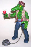Leatherhead (NECA '87 Cartoon Style) (Teenage Mutant Ninja Turtles) Custom Action Figure [By gumbo! I is gonna git me some Turtles!!]